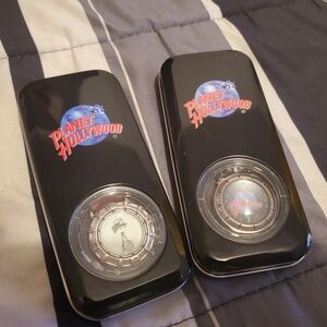 2 Not Tested Pre-owned Planet Hollywood Las Vegas Watches Blue White OS